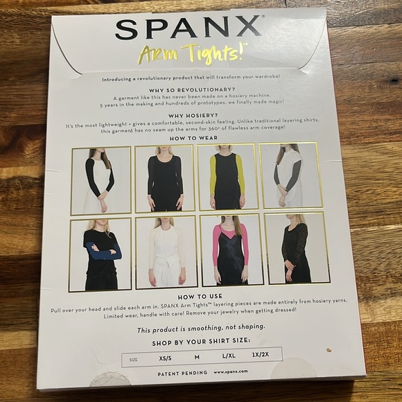 SPANX Arm Tights! Fishnet Floral Medium mesh sleeves crop top New! Retail $42 - Picture 5 of 7